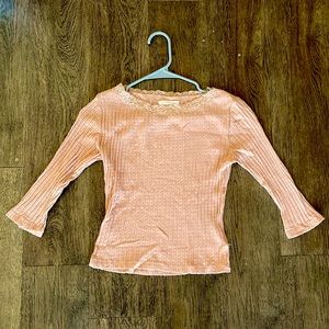 Urban Outfitters Brand 3/4 sleeve ribbed top